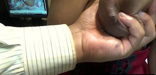  Red Lip Stick On My Large Boobs Brown Skin Secretary , Holding Her Huge Boobies Out For Me Wearing Glasses , With Tender Legs Spread Apart On My Desk , Big Nipples So Hard And Sweet Areolas Reality Porn Msnovember